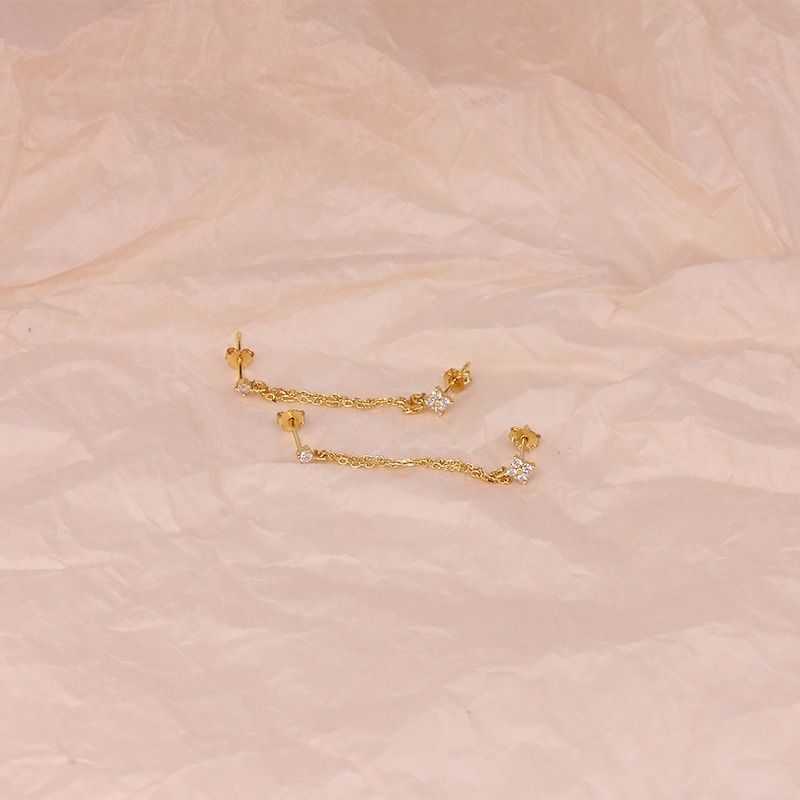 Boucle d'Oreille Fantaisie Femme en Argent