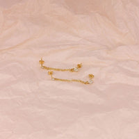 Boucle d'Oreille Fantaisie Femme en Argent