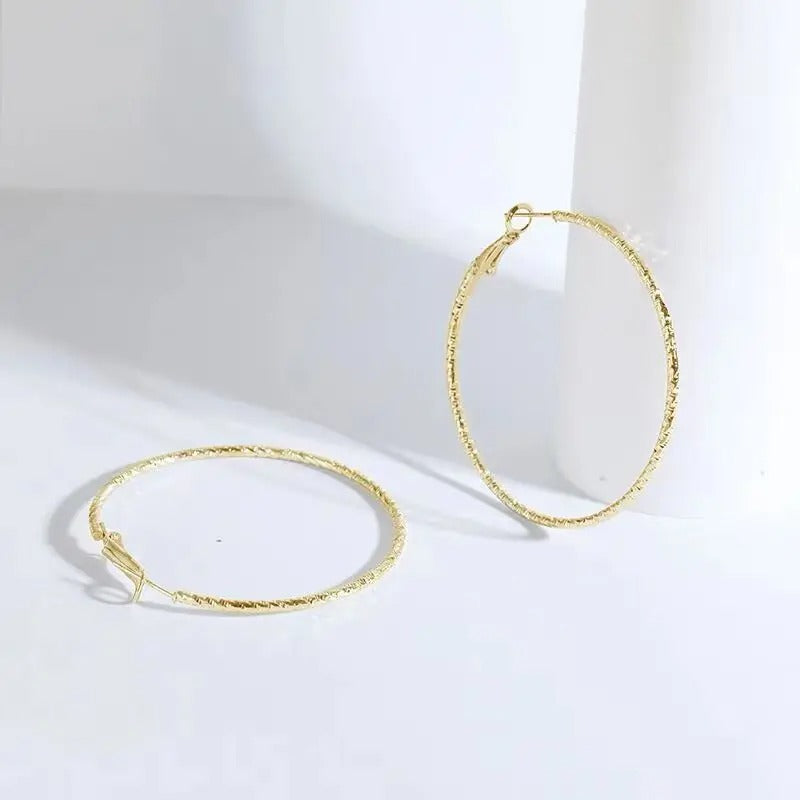 Boucle d'Oreille Femme Créole Circulaire