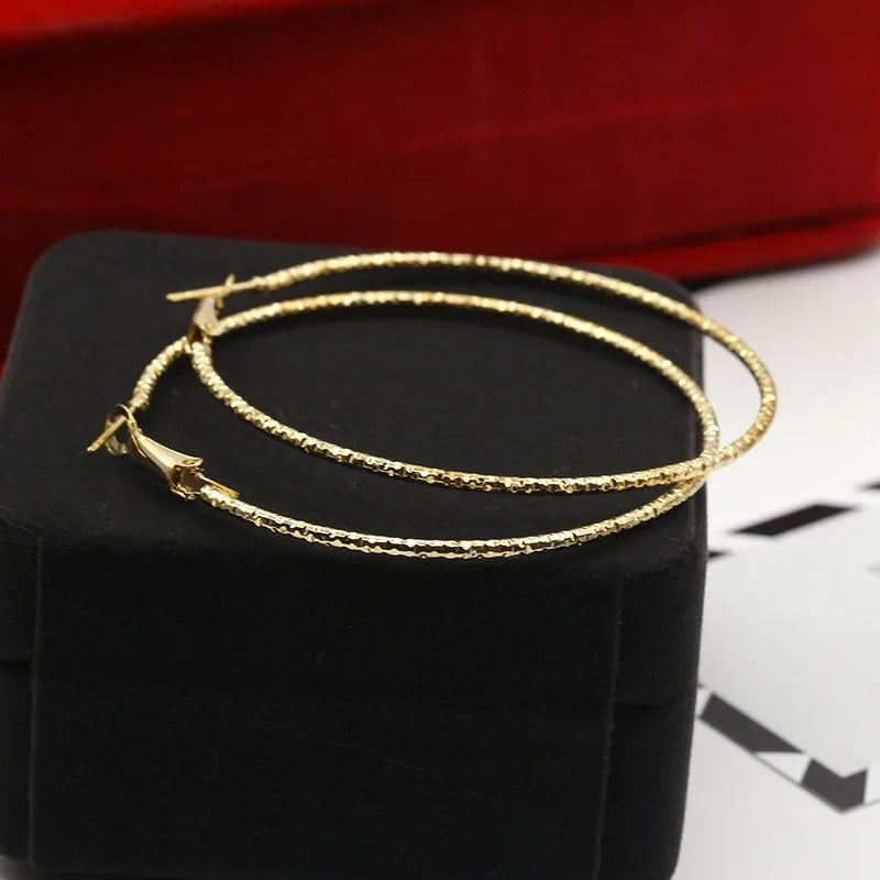 Boucle d'Oreille Femme Créole Circulaire Image