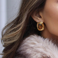 Boucle d’oreille Femme  Éclat Bohème – Acier Inoxydable