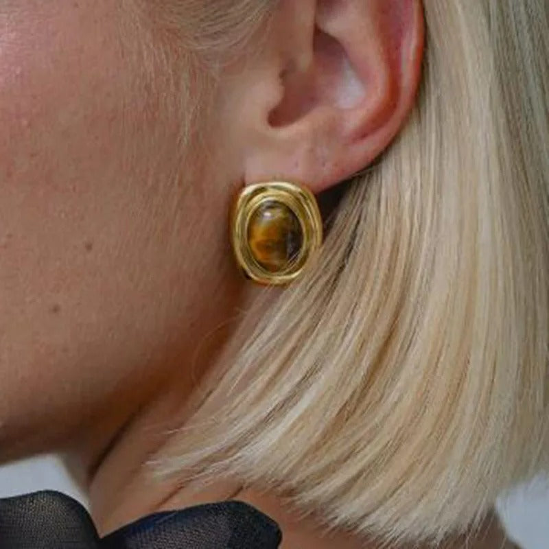 Boucle d’oreille Femme  Éclat Bohème – Acier Inoxydable