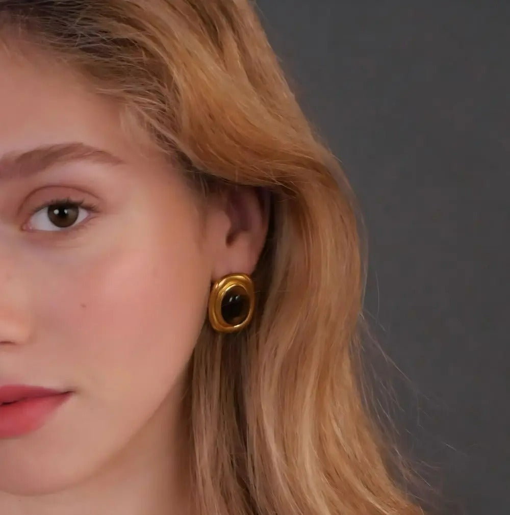 Boucle d’oreille Femme  Éclat Bohème – Acier Inoxydable