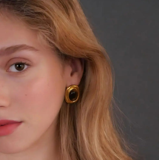 Boucle d’oreille Femme  Éclat Bohème – Acier Inoxydable