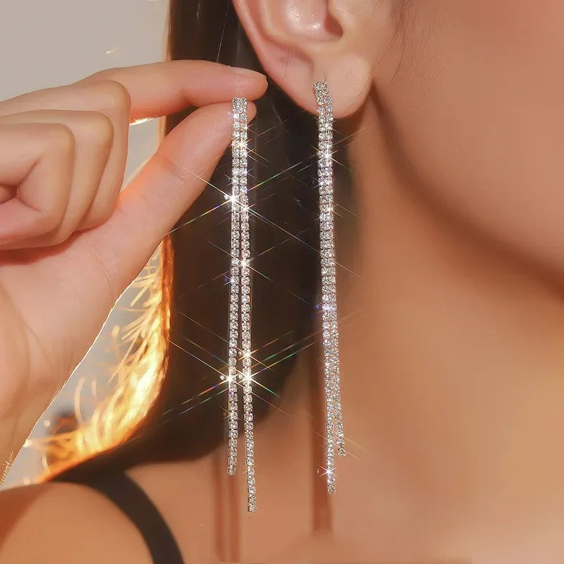 Boucle D'oreille Femme Pendante Étincelants