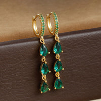 Boucle D'oreille Femme Pendante Gouttes - Acier Inoxydable