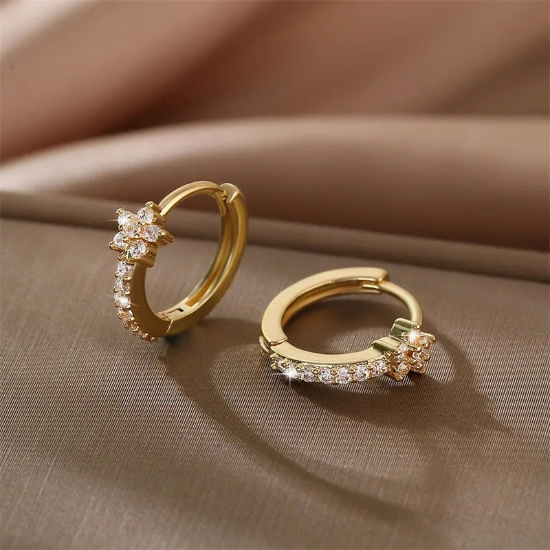 Boucle D’Oreille Fleur Créole - Acier Inoxydable
