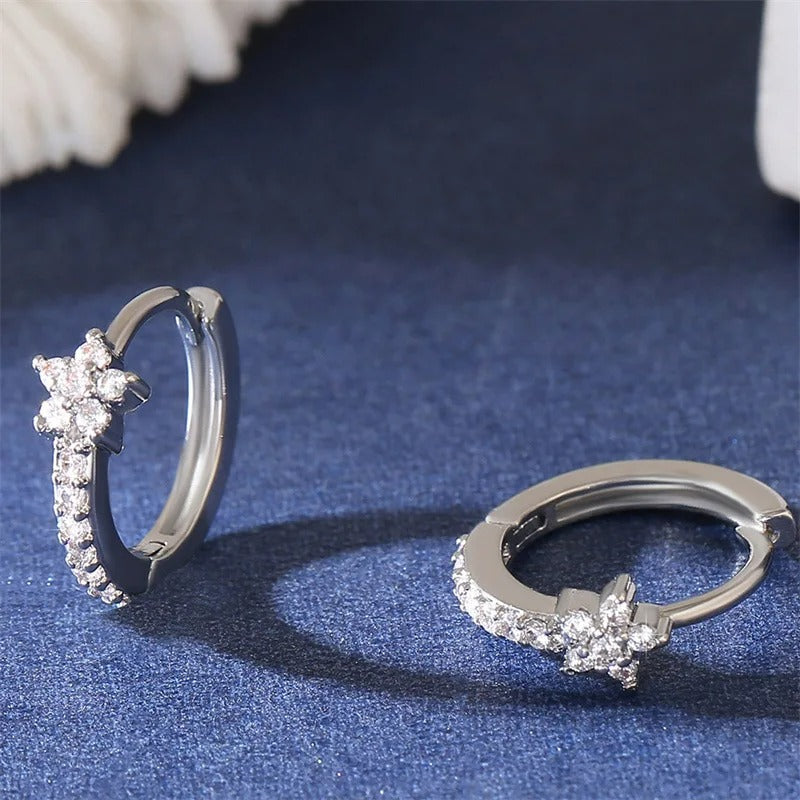Boucle D’Oreille Fleur Créole - Acier Inoxydable