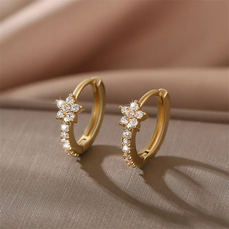 Boucle D’Oreille Fleur Créole - Acier Inoxydable