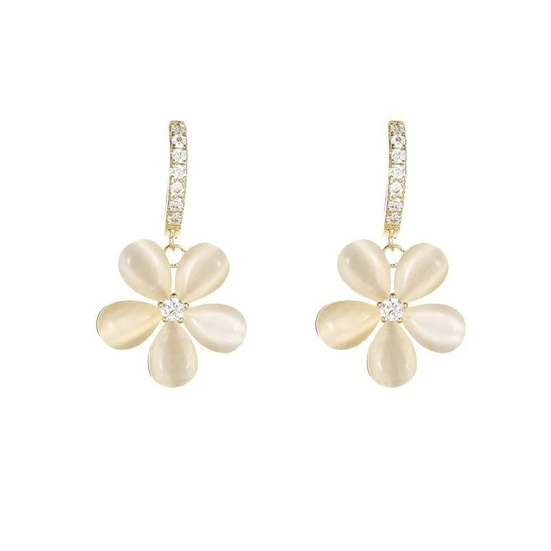 Boucle D’Oreille Fleur Créole Pendante