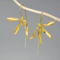 Boucle D'oreille Fleur Pendante