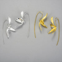 Boucle D'oreille Fleur Pendante
