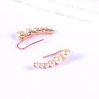 Boucle D'oreille Grimpante Dégradé De Perles