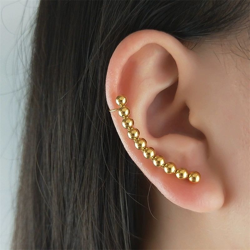 Boucle D'oreille Grimpante Dorée
