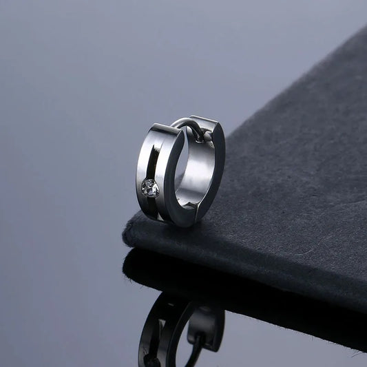 Boucle D'Oreille Homme Créole Chic Acier Inoxydable