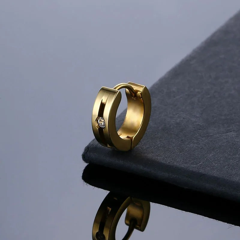 Boucle D'Oreille Homme Créole Chic Acier Inoxydable