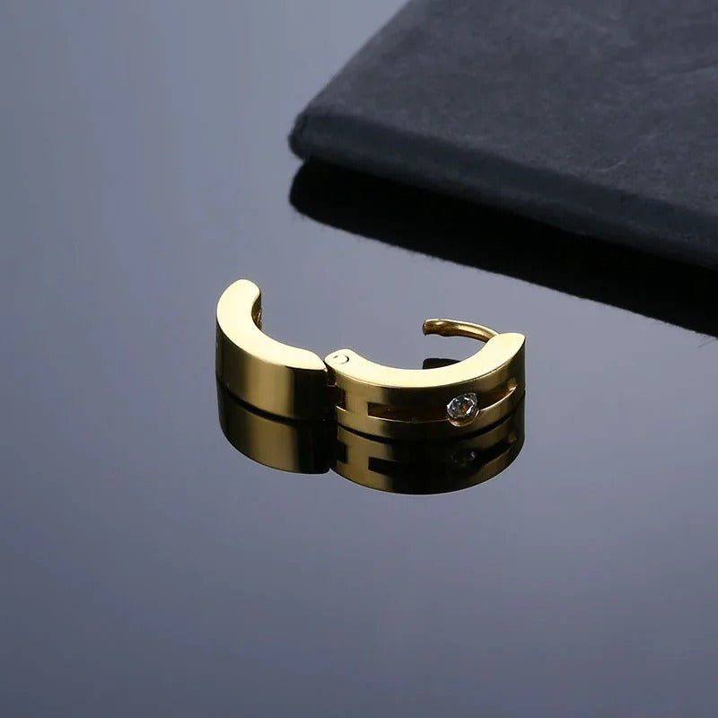 Boucle D'Oreille Homme Créole Chic Acier Inoxydable