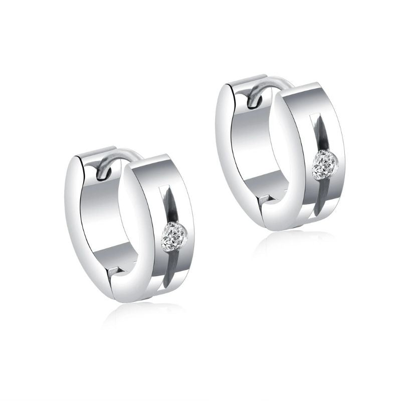 Boucle D'Oreille Homme Créole Chic Acier Inoxydable