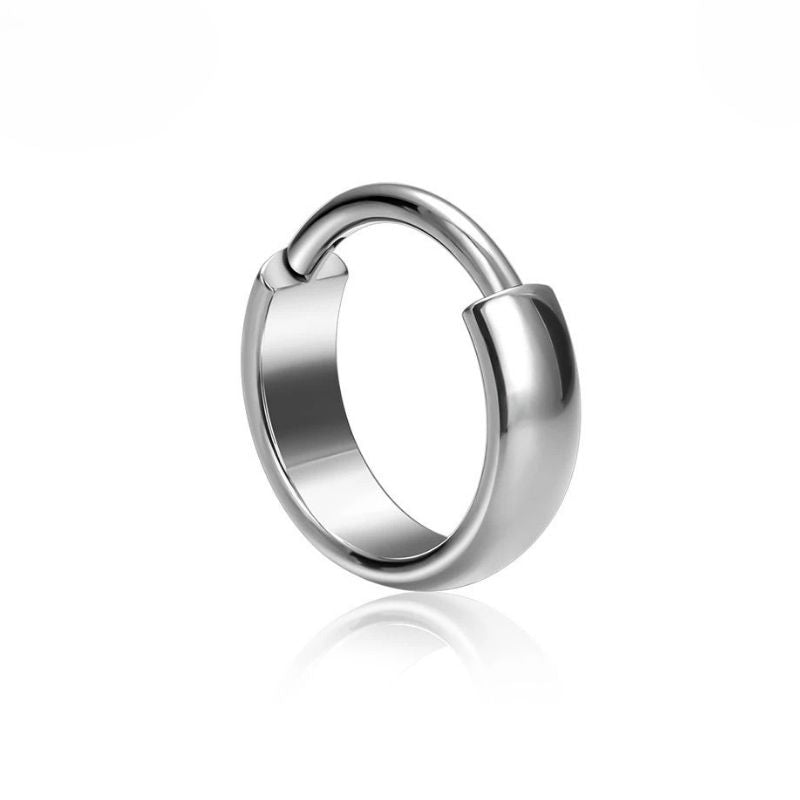 Boucle D'Oreille Homme Créole Sobre Acier Inoxydable