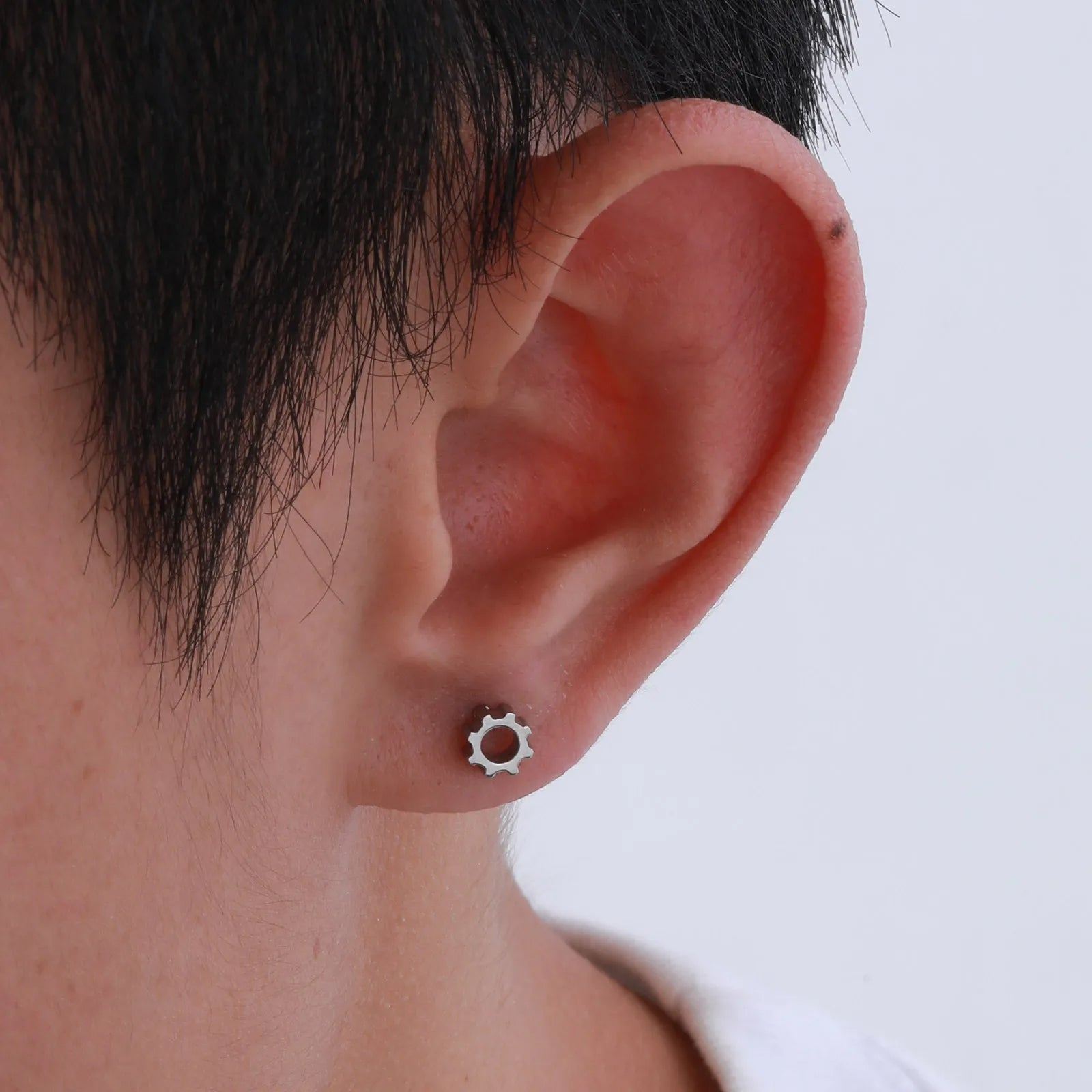 Boucle D'oreille Homme Discret Acier Inoxydable