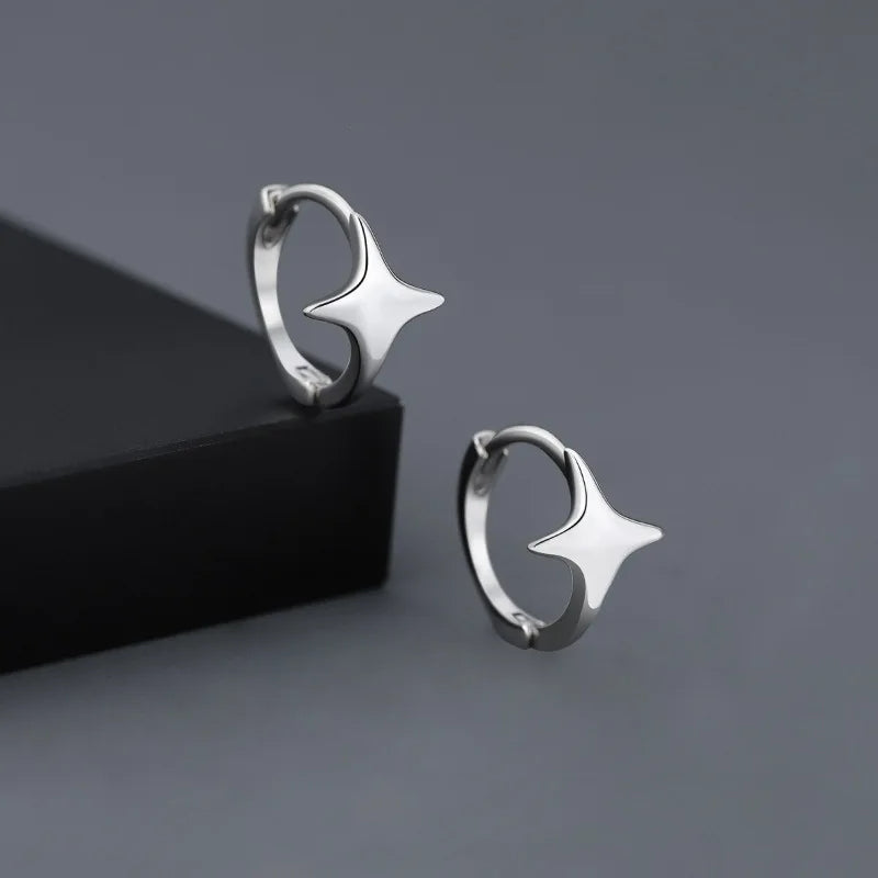 Boucle D'oreille Homme Discret Créole Étoile