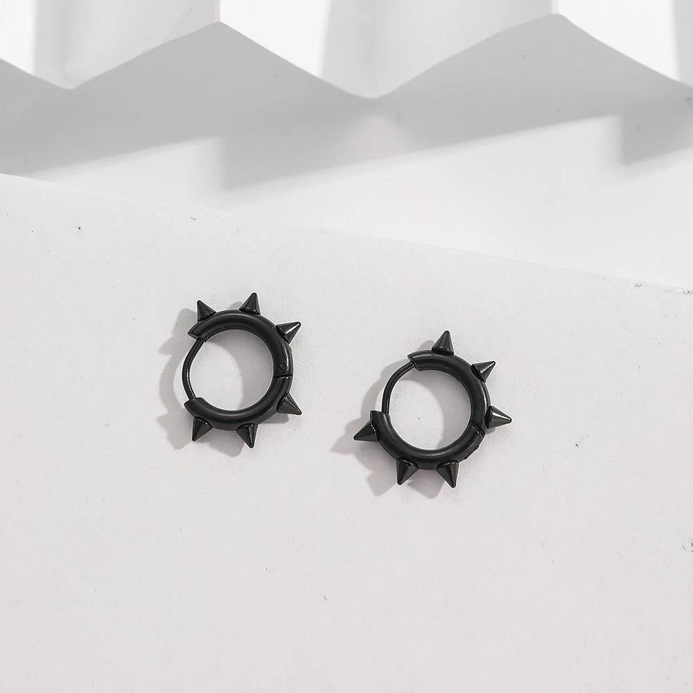 Boucle D'oreille Homme Discret Punk Acier Inoxydable