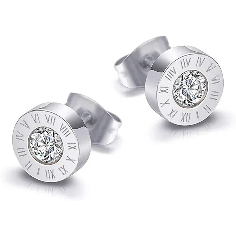 Boucle D'oreille Homme Discret Style Romain Acier Inoxydable