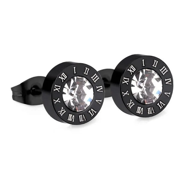 Boucle D'oreille Homme Discret Style Romain Acier Inoxydable