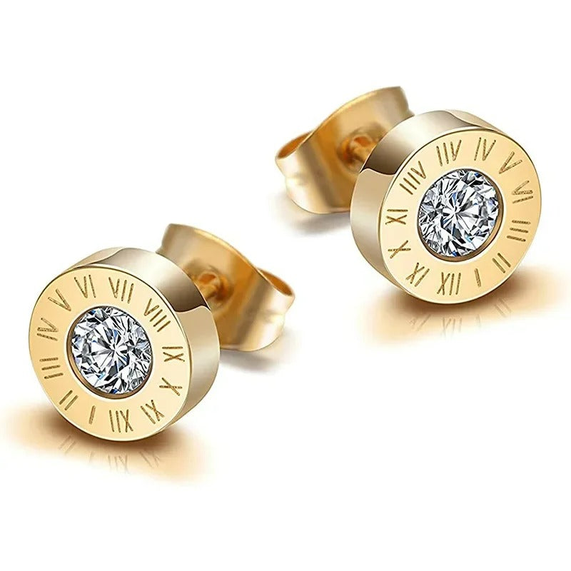 Boucle D'oreille Homme Discret Style Romain Acier Inoxydable