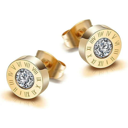 Boucle D'oreille Homme Discret Style Romain Acier Inoxydable