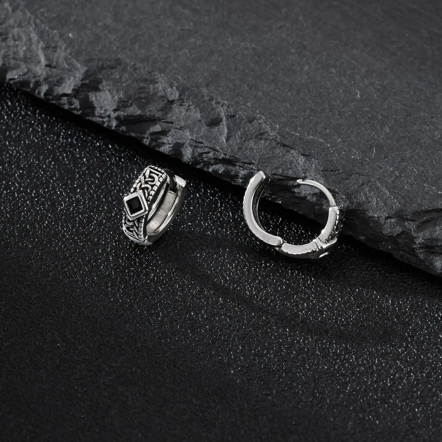 Boucle D'Oreille Homme Discret Viking Acier Inoxydable