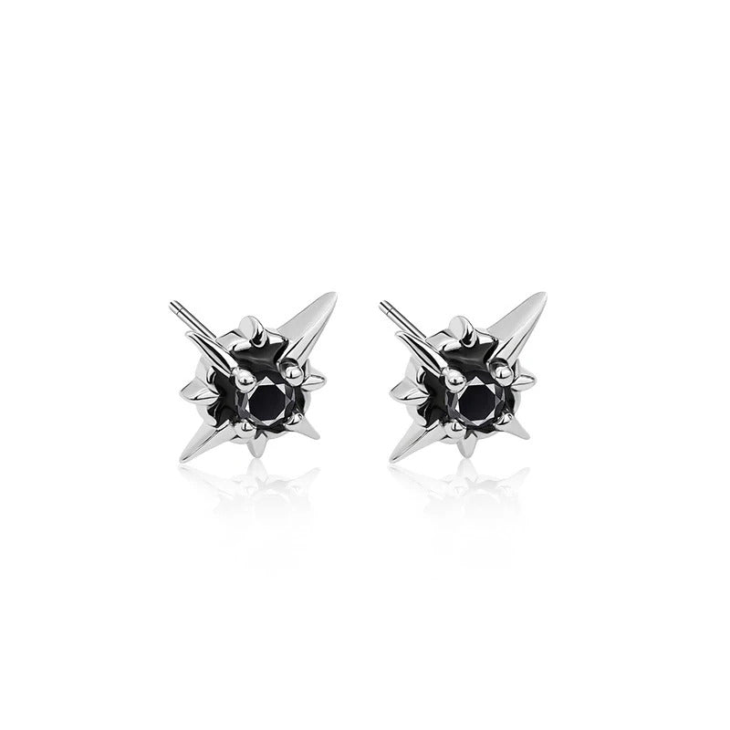 Boucle D'oreille Homme Original en Forme de Croix Image