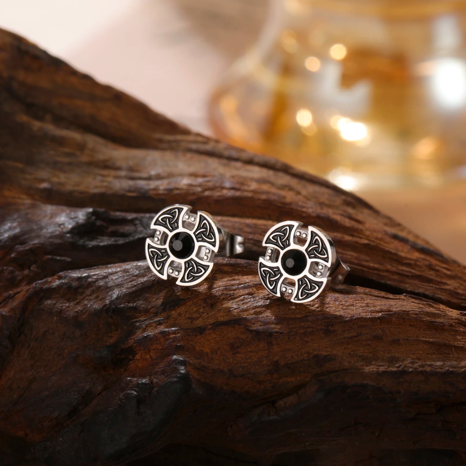 Boucle D'Oreille Homme Originale Celtique Acier Inoxydable