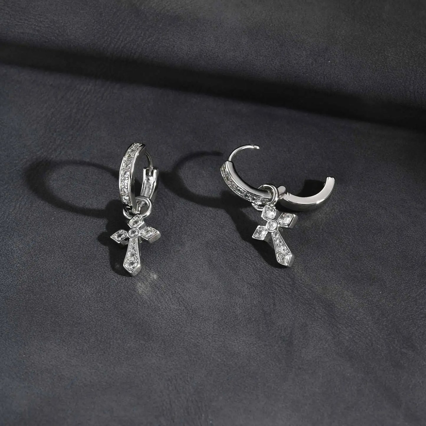 Boucle D'Oreille Homme Original Croix Punk