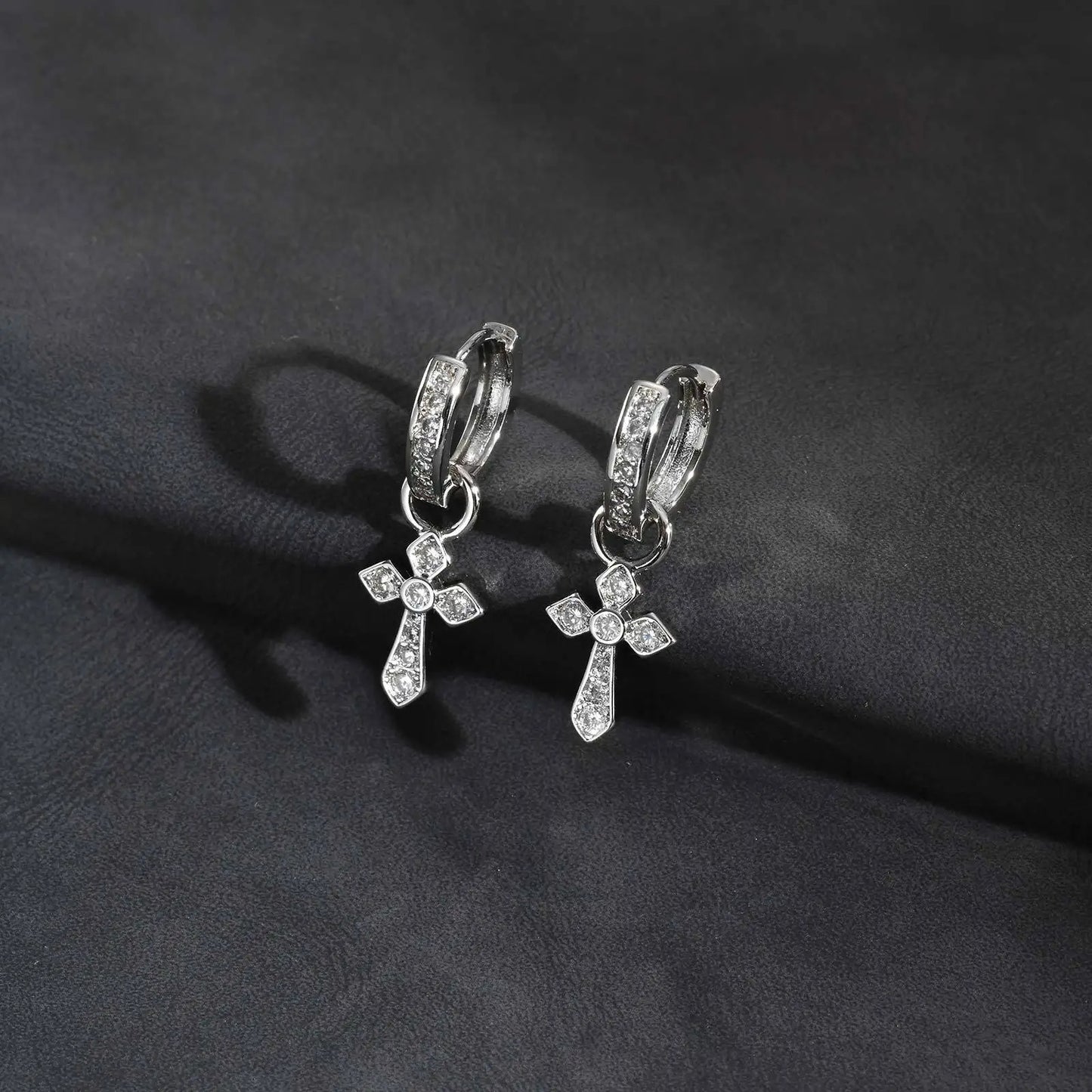 Boucle D'Oreille Homme Original Croix Punk