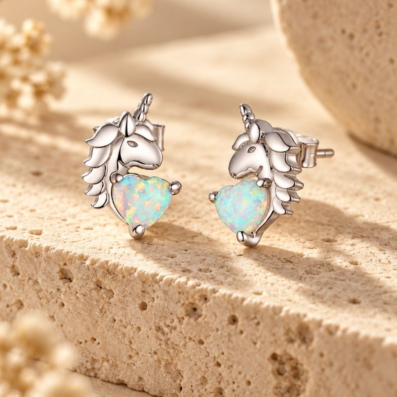 Boucle D'oreille Licorne Enchantée