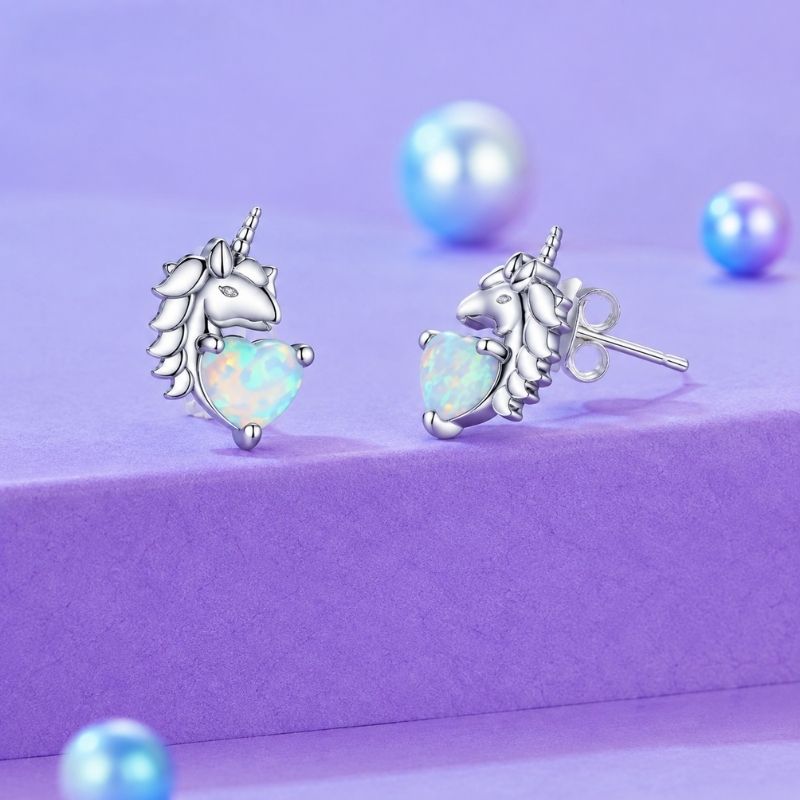 Boucle D'oreille Licorne Enchantée
