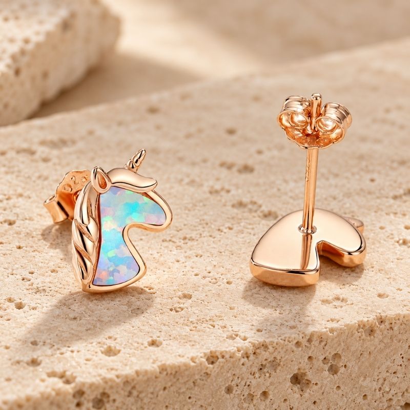 Boucle D'oreille Licorne Enchantée Image