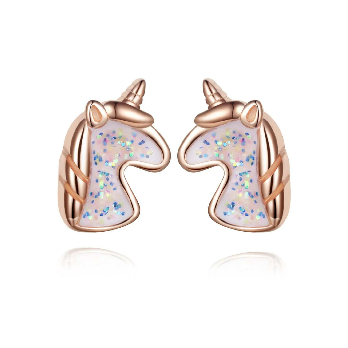 Boucle D'oreille Licorne Paillettes