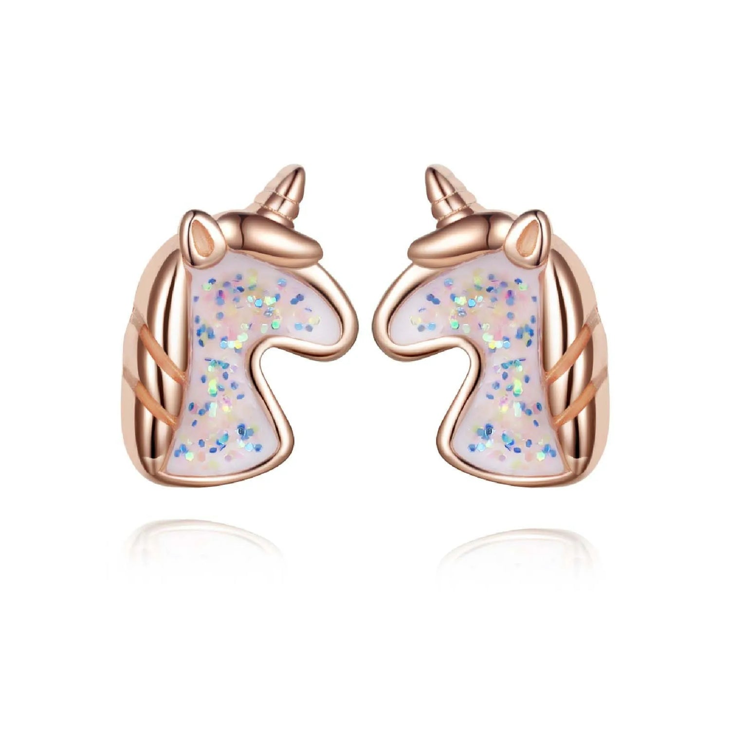 Boucle D'oreille Licorne Paillettes