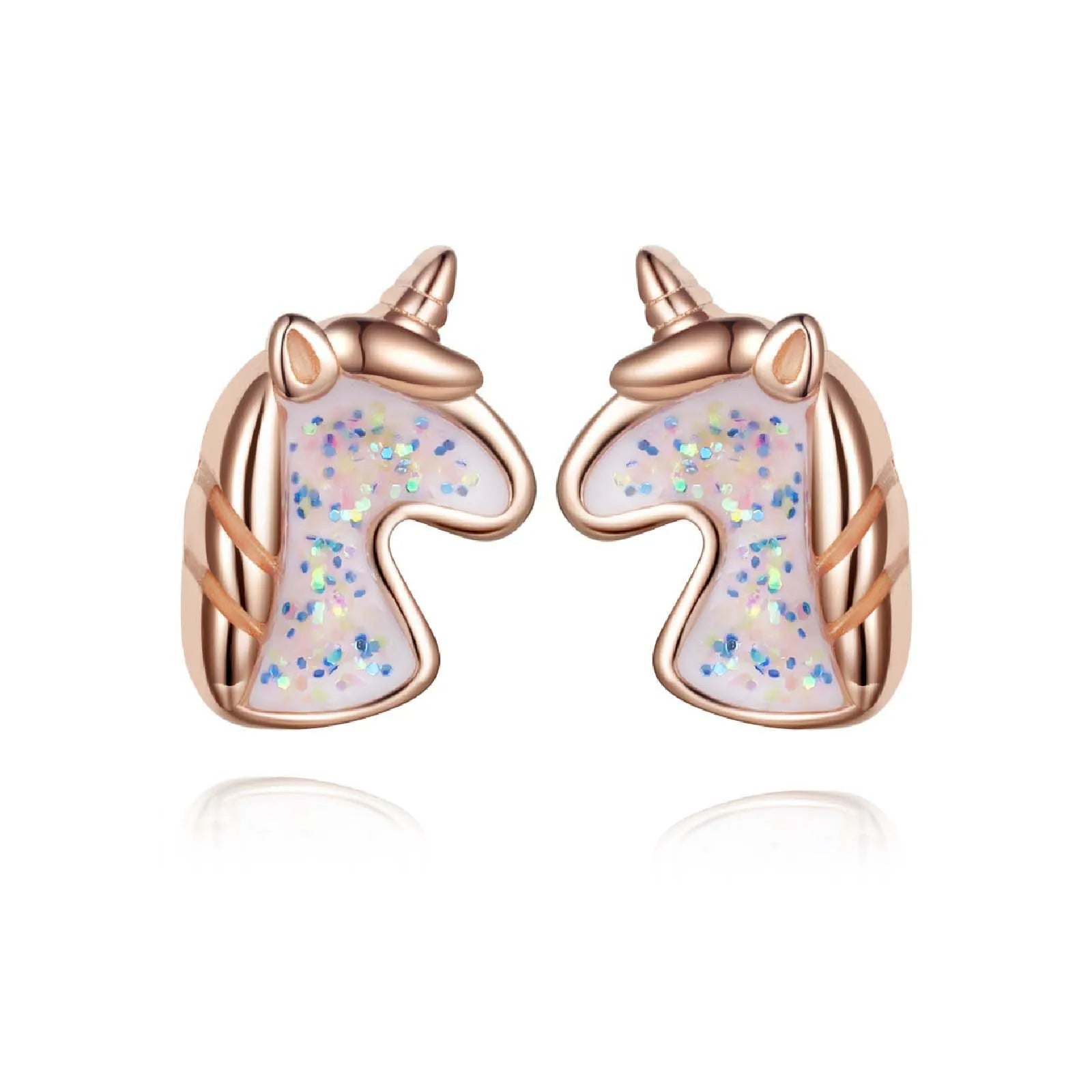 Boucle D'oreille Licorne Paillettes Image