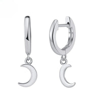 Boucle D'oreille Lune Pendante sur Créole