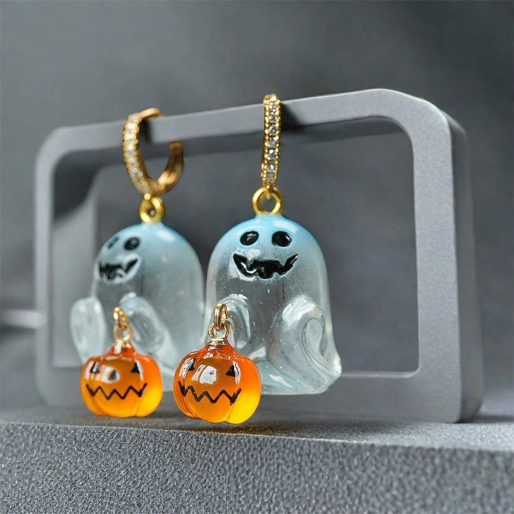 Boucle D'oreille Originale Femme Fantôme Halloween