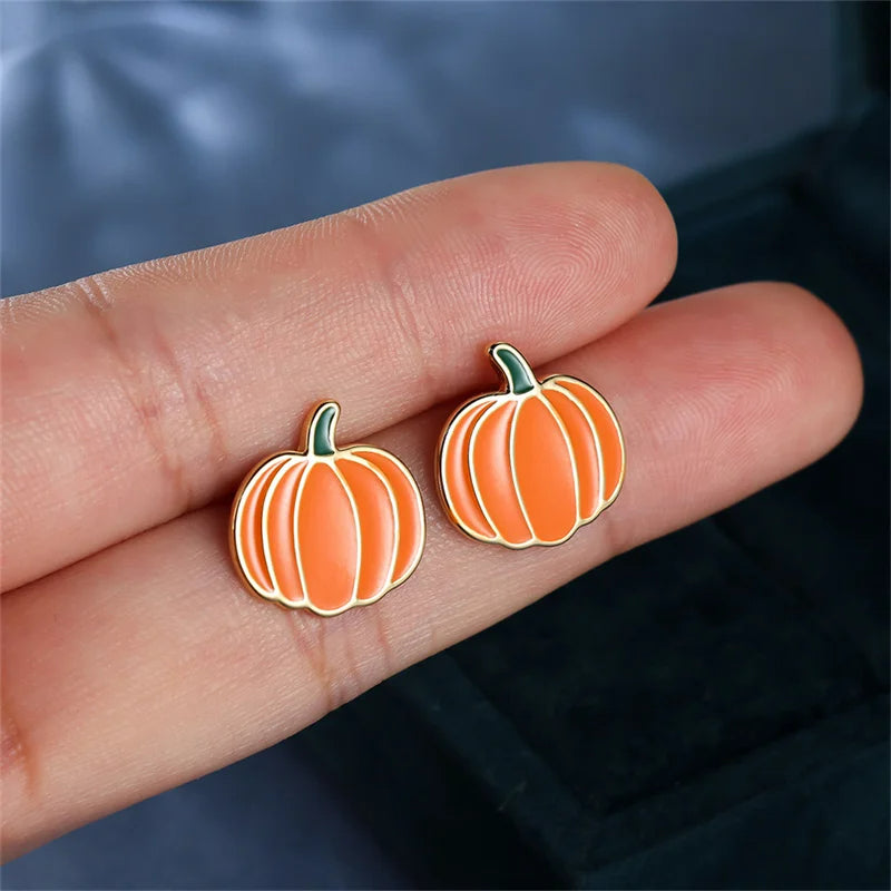 boucle d’oreille originale femme citrouille Halloween