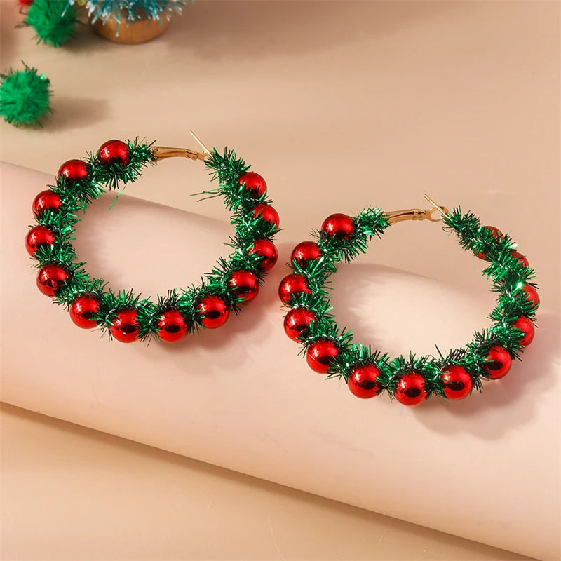 Boucle D'oreille Originale Femme Créole de Noël