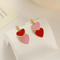 Boucle D'oreille Originale Femme Pendante Cœurs
