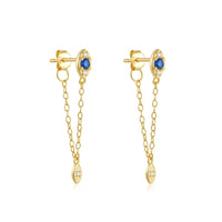 Boucle D'oreille Pendante Style Œil De Protection