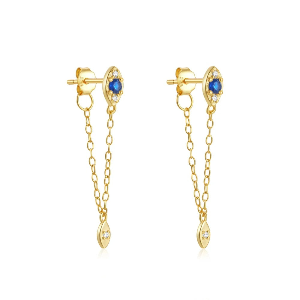Boucle D'oreille Pendante Style Œil De Protection Image