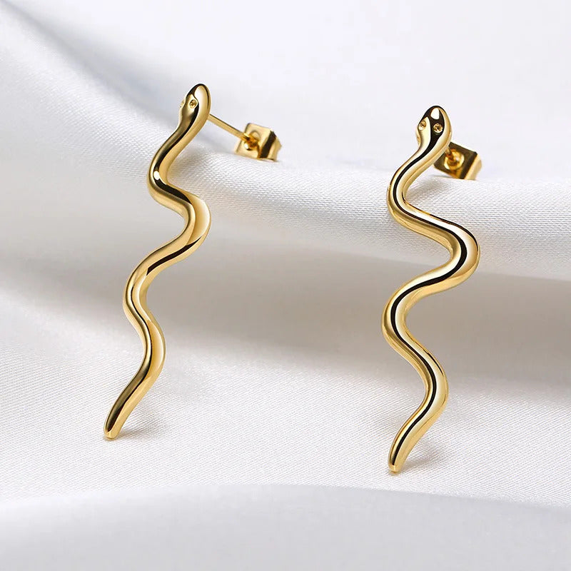 Boucle D'oreille Serpent en Acier inoxydable Image