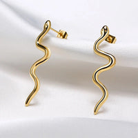 Boucle D'oreille Serpent en Acier inoxydable